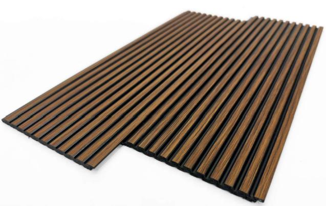 Brown Wooden Charcoal Louver Wood 9.5x0.32 Ft - Pn 00482