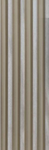 Premium Charcoal Panel Wood Louvers Brown 9.5x0.32 Ft - Pn 00487