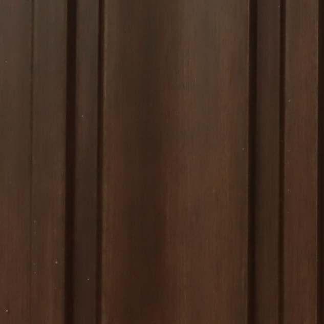 Wooden Charcoal Louvers Panel Wood Brown 9.5x0.39 Ft - Pn 03554