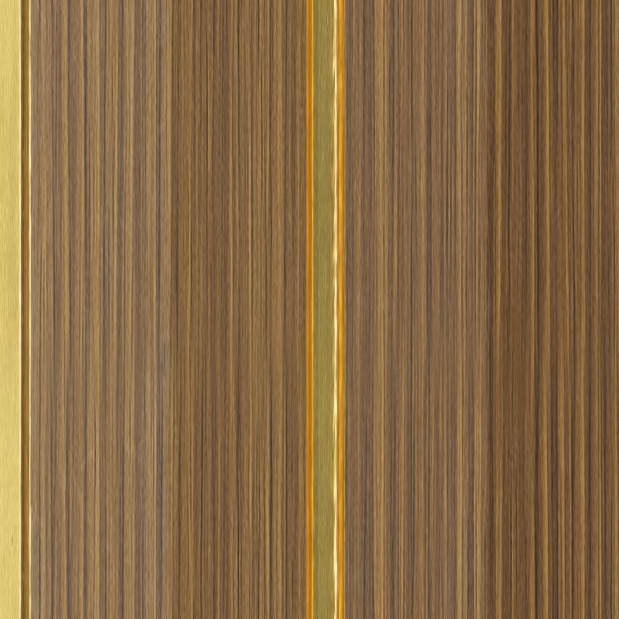 Premium Charcoal Panel Wood Louvers Brown 9.5x0.4 Ft - Pn 00679