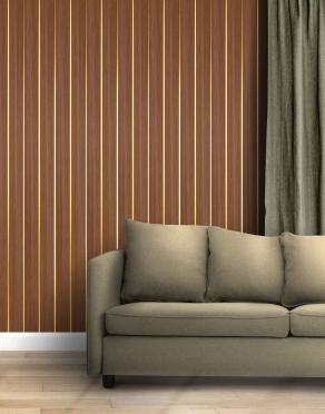 Premium Charcoal Panel Wood Louvers Brown 9.5x0.4 Ft - Pn 00679