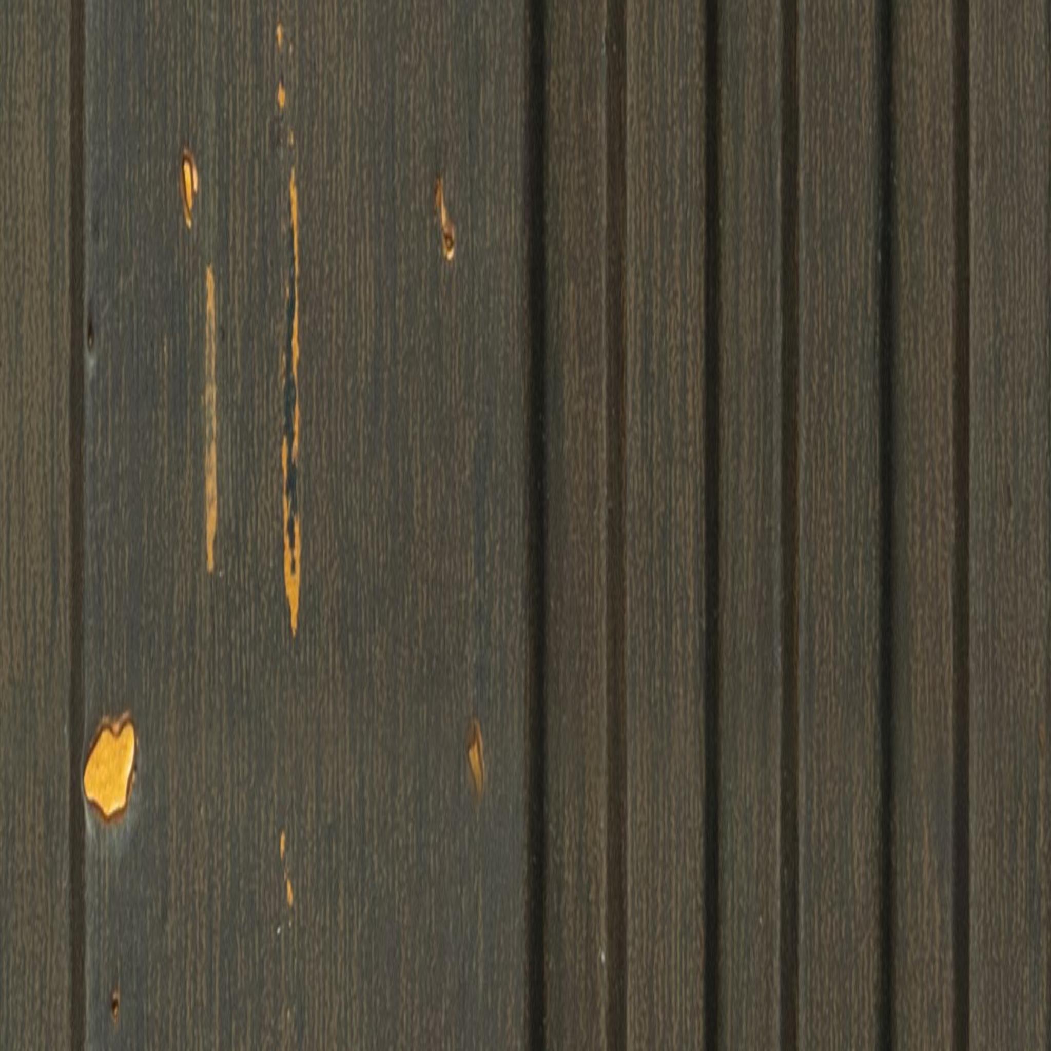 Premium Charcoal Panel Wood Louvers Brown 9.5x0.4 Ft - Pn 00688