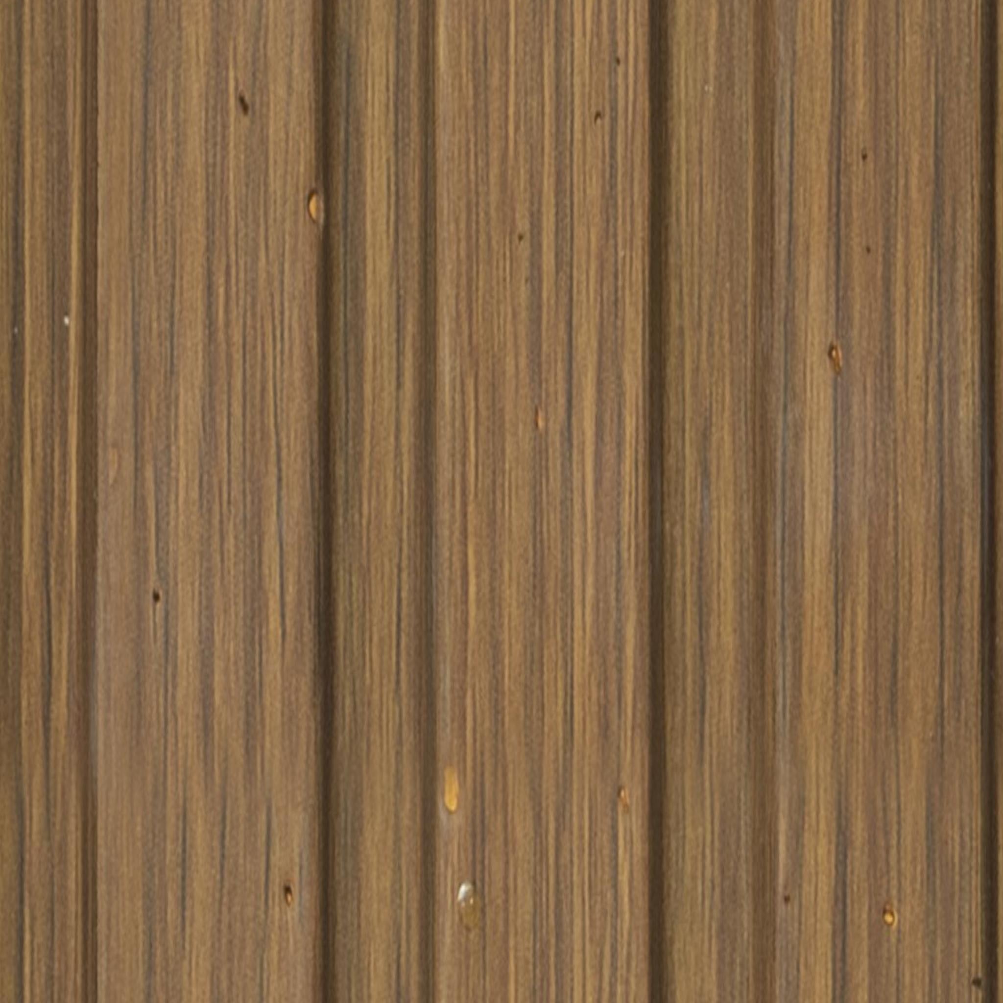 Brown Wooden Charcoal Louver Wood 9.5x0.4 Ft - Pn 00689