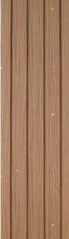Brown Wooden Charcoal Louver Wood 9.5x0.4 Ft - Pn 00689