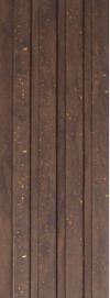 Premium Charcoal Panel Wood Louvers Brown 9.5x0.4 Ft - Pn 00690
