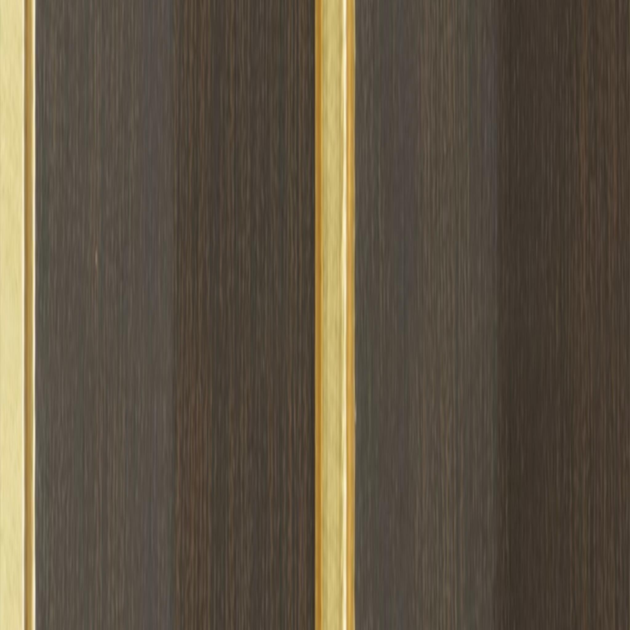 Brown Wooden Charcoal Louvers Panel Wood 9.5x0.4 Ft - Pn 03379