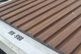 Brown Wooden Charcoal Louver Wood 9.5x0.4 Ft - Pn 03394