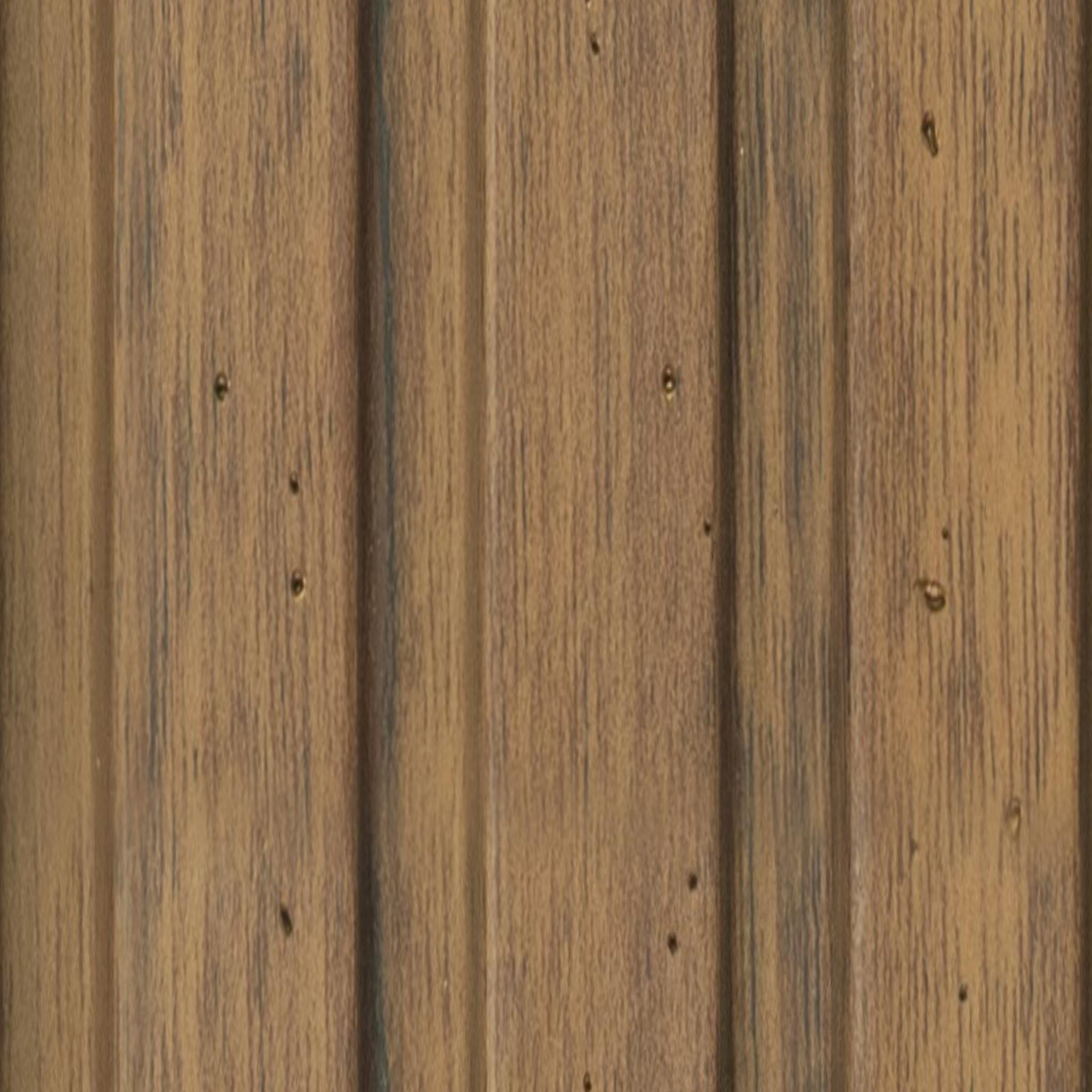 Brown Wooden Charcoal Louver Wood 9.5x0.4 Ft - Pn 03394