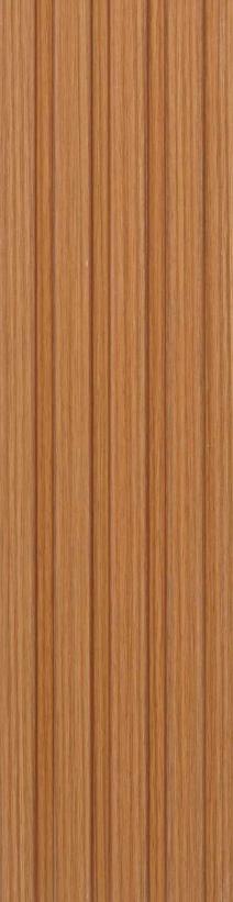 Premium Charcoal Panel Wood Louvers Brown 9.5x0.4 Ft - Pn 03400