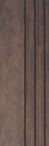 Premium Charcoal Panel Wood Louvers Brown 9.5x0.49 Ft - Pn 00684