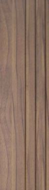 Premium Charcoal Panel Wood Louvers Brown 9.5x0.49 Ft - Pn 00685
