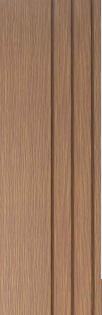 Premium Charcoal Panel Wood Louvers Brown 9.5x0.49 Ft - Pn 03384