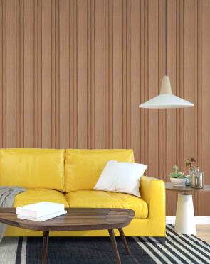 Premium Charcoal Panel Wood Louvers Brown 9.5x0.49 Ft - Pn 03384