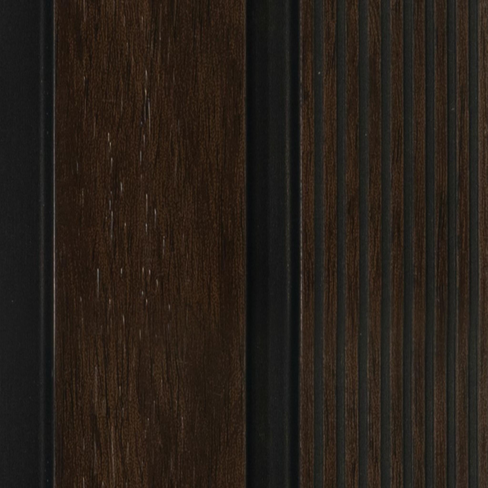 Brown Wooden Charcoal Louver Wood 9.5x0.41 Ft - Pn 00463