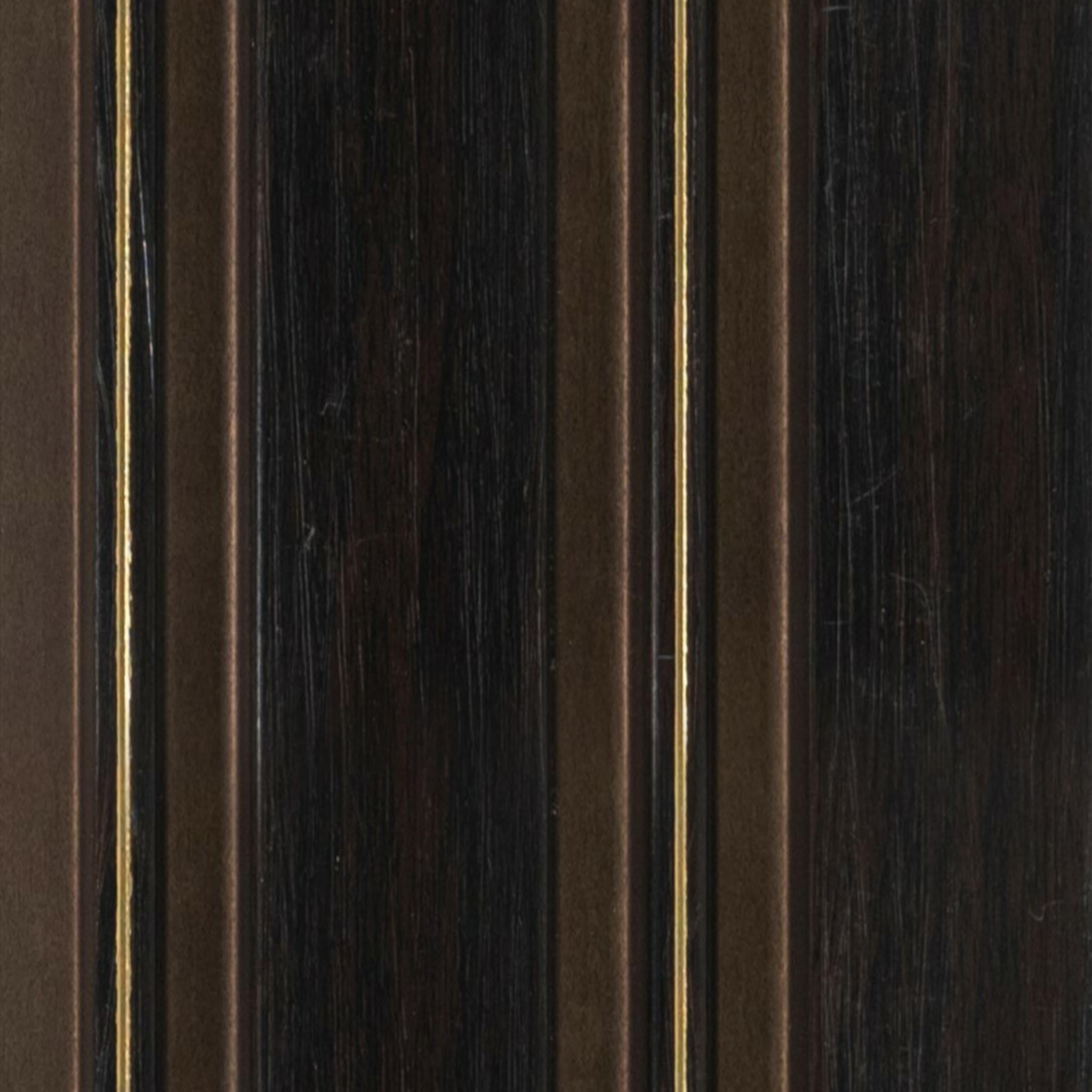 Brown Wooden Charcoal Louver Wood 9.5x0.41 Ft - Pn 00464