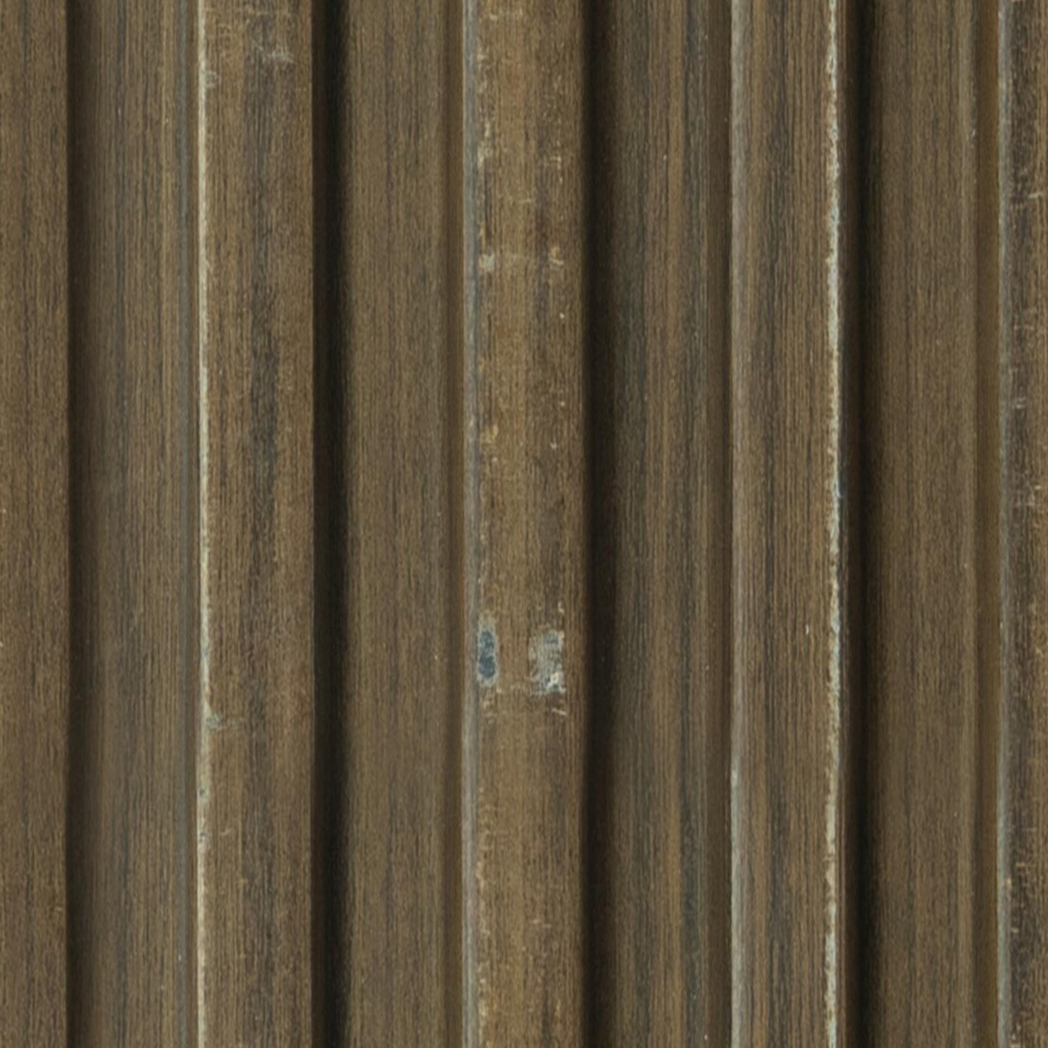 Brown Wooden Charcoal Louver Wood 9.5x0.41 Ft - Wl 3417