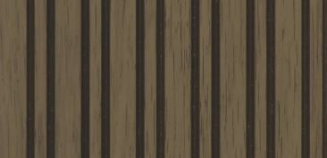 Brown Wooden Charcoal Louver Wood 9.5x0.5 Ft - Fl 3011