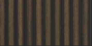 Brown Wooden Charcoal Louver Wood 9.5x0.5 Ft - Fl 6114