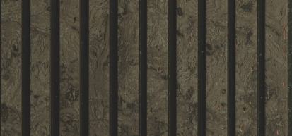 Brown Wooden Charcoal Louver Wood 9.5x0.5 Ft - Fl 6122