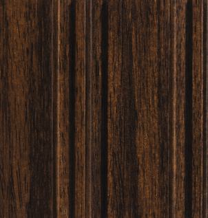 Wooden Effect Charcoal Louvers Wood Brown 8x0.39 Ft - Pn 00825