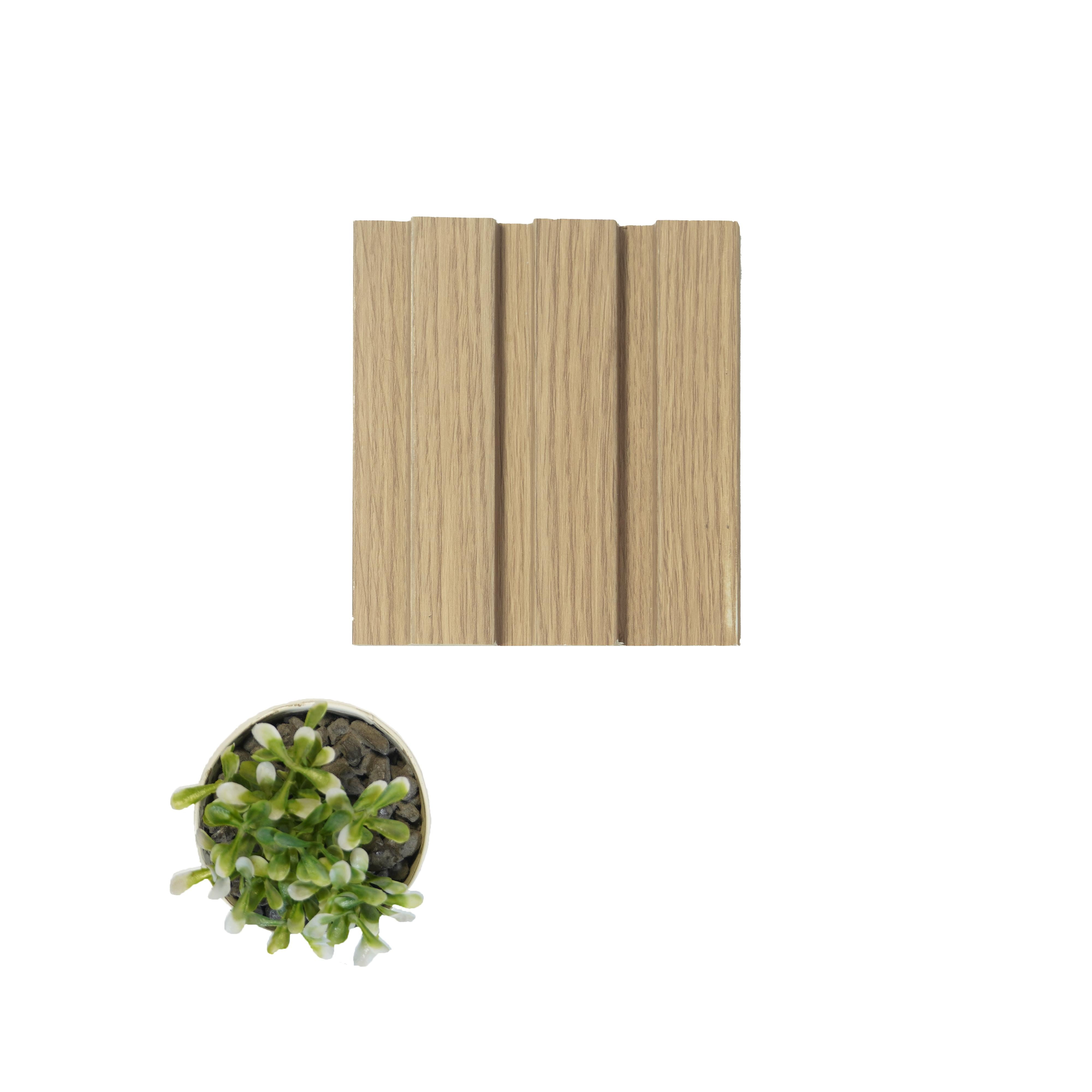 Brown Wooden Charcoal Louvers Wood 9.5x0.41 Ft - 1C 01509