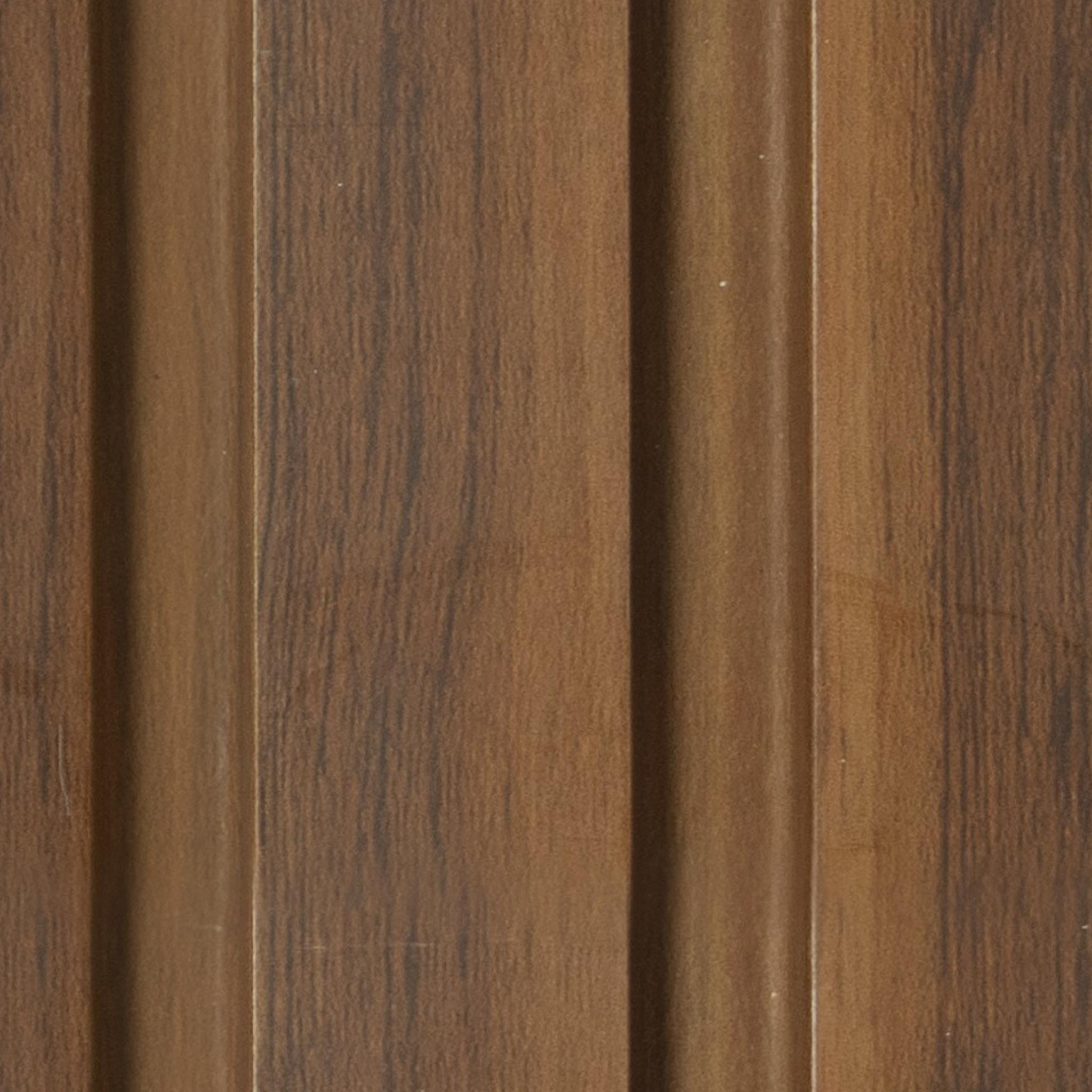 Wooden Effect Charcoal Louvers Wood Brown 9.5x0.41 Ft - Pn 00802