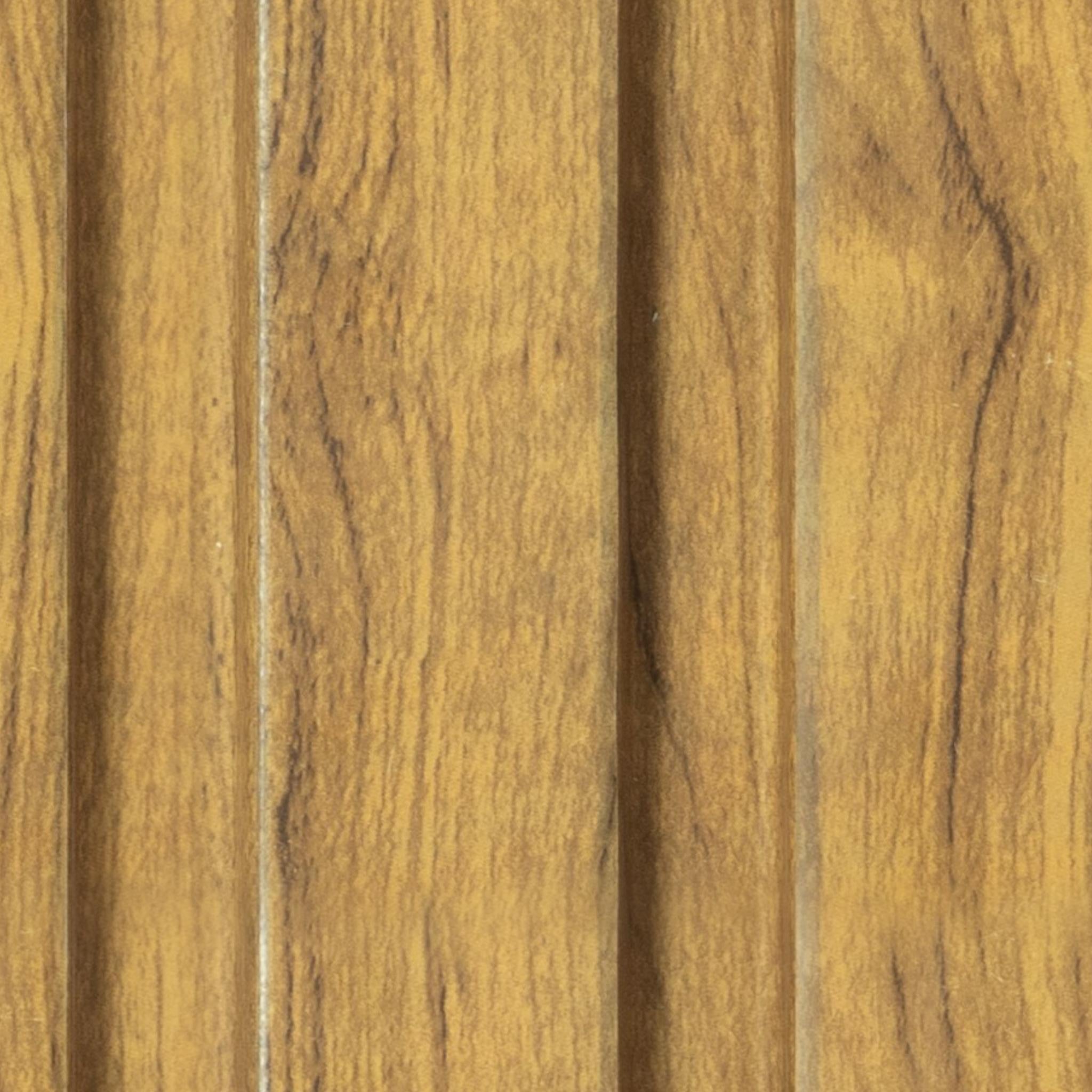 Wooden Effect Charcoal Louvers Wood Brown 9.5x0.41 Ft - Pn 00803