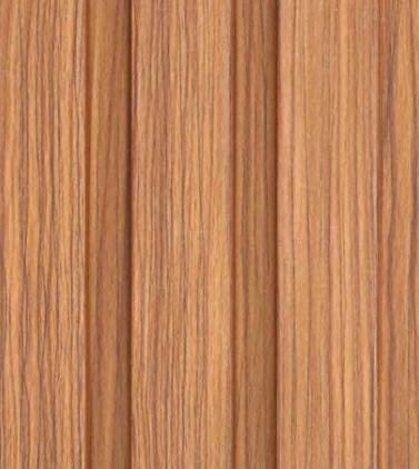 Wooden Effect Charcoal Louvers Wood Brown 9.5x0.41 Ft - Pn 00804