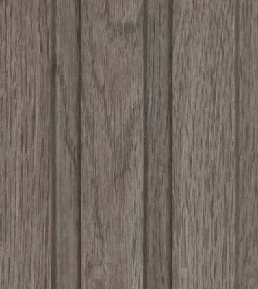 Wooden Charcoal Louvers Wood Brown 9.5x0.41 Ft - Pn 00805
