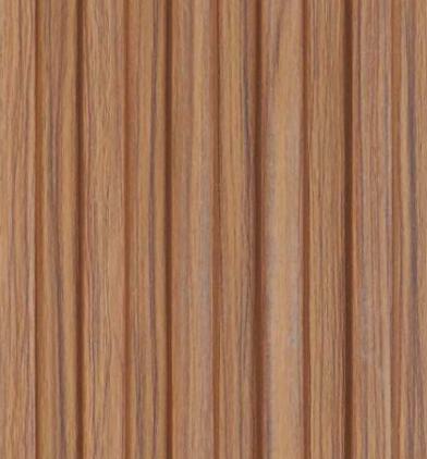 Wooden Effect Charcoal Louvers Wood Brown 9.5x0.41 Ft - Pn 00809