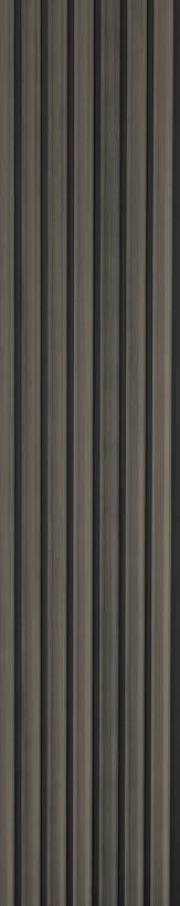 Brown Wooden Charcoal Louvers Wood 8x0.83 Ft - Ed 81003