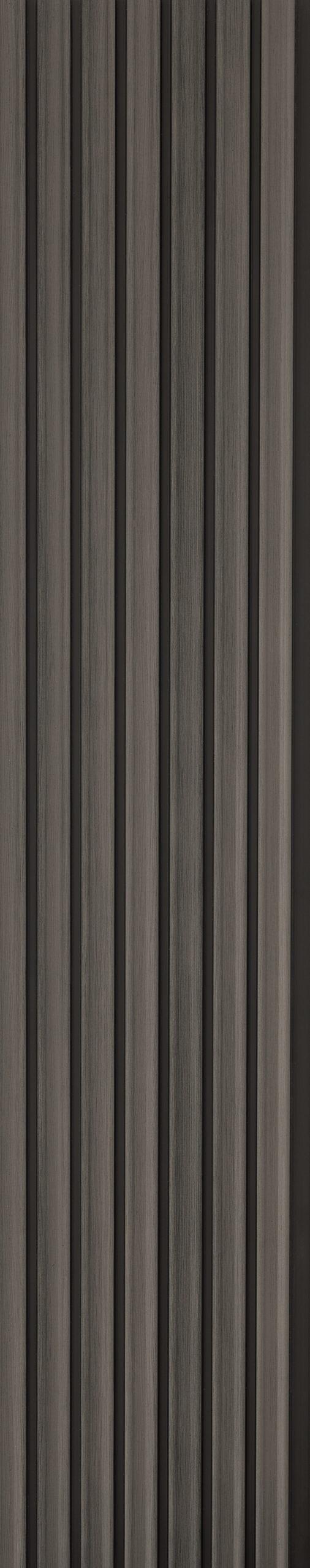 Brown Wooden Charcoal Louvers Wood 8x0.83 Ft - Ed 81003