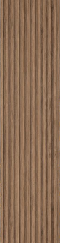 Brown Wooden Charcoal Louvers Wood 8x0.83 Ft - Ed 81009