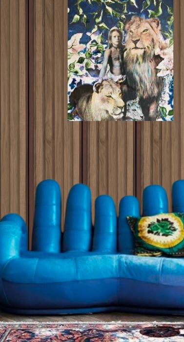 Brown Wooden Charcoal Louvers Wood 8x0.83 Ft - Ed 82020