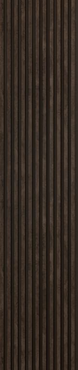 Wooden Charcoal Louvers Wood Brown 8x0.83 Ft - Ed 82023