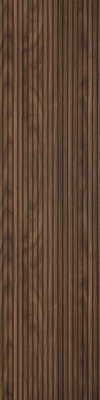 Wooden Charcoal Louvers Panel Wood Brown 8x1 Ft - Ed11006