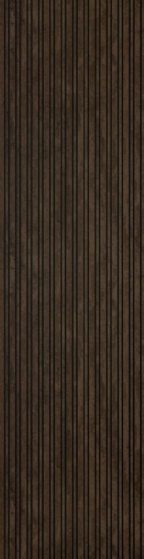 Brown Wooden Charcoal Louvers Panel Wood 8x1 Ft - Ed12008