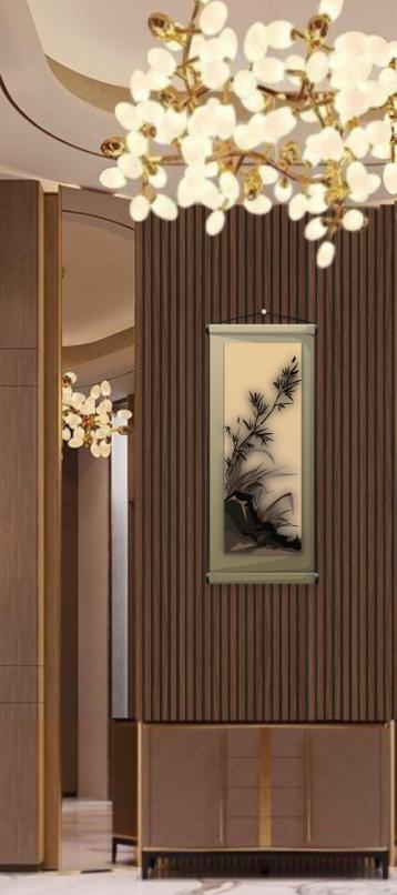 Brown Wooden Charcoal Louvers Wood 9.5x1 Ft - Ed13018