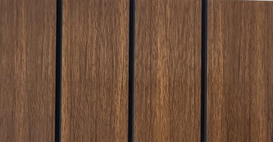 Decorative Wall Panel Wood Brown 9.5x0.98 Ft - Pn 04196