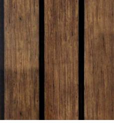 Wooden Louvers Panel Wood Brown 8x0.41 Ft - 942013