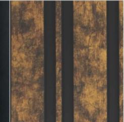 Wooden Louvers Panel Wood Brown 8x0.41 Ft - 942023