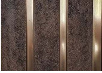 Wooden Louvers Panel Wood Brown 8x0.58 Ft - 972005