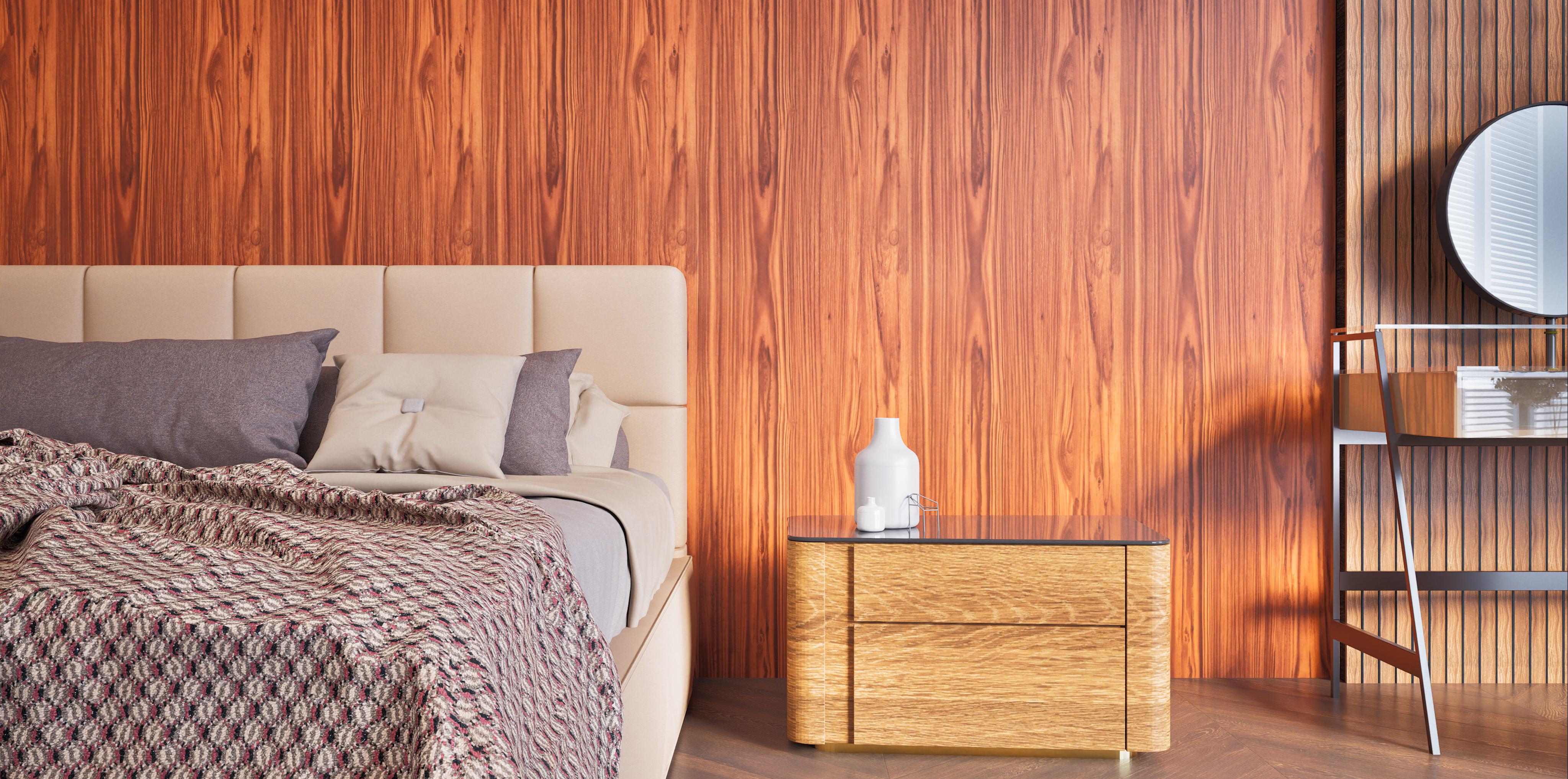 Decorative Wall Panel Wood Brown 10x0.83 Ft - Pn 00438