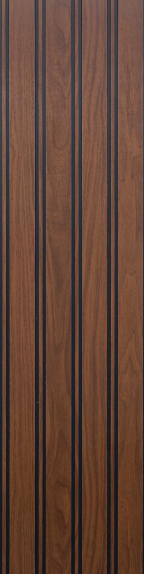 Wooden Pvc Louver Wood Brown 10x1 Ft - Pn 02892