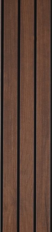 Wooden Pvc Louver Wood Brown 10x1 Ft - Pn 00383