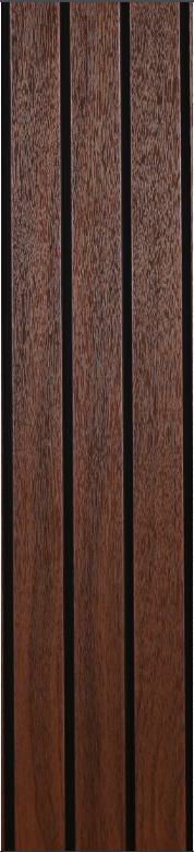 Wooden Pvc Louver Wood Brown 10x1 Ft - Pn 00385