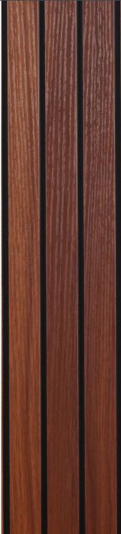Wooden Pvc Louver Wood Brown 10x1 Ft - Pn 00387