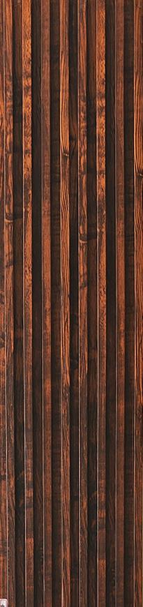 Brown Wooden Wpc Louver Wood 9.5x0.54 Ft - Pn 00249