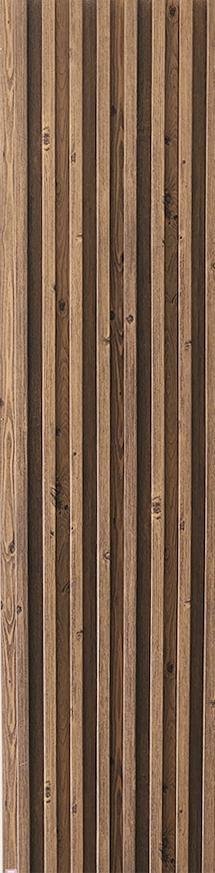 Brown Wooden Wpc Louver Wood 9.5x0.54 Ft - Pn 00250
