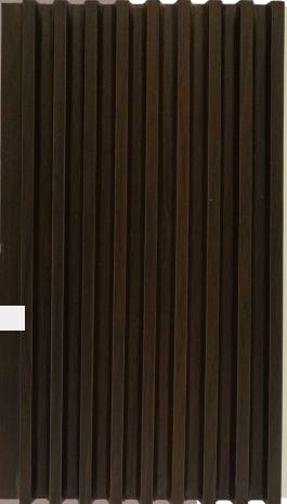 Premium Panel Wooden Look WPC Louver 9.5x0.41 ft wood Brown PN 03016